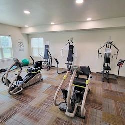 Salmon Creek Gracious Retirement Living Hawthorn Senior Independent Living in Boise, Idaho gym fitness center