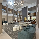 Allendale Senior Living, senior living community offering assisted living, memory care, and respite care in Allendale, NJ, community sitting area with a variety of seating options 