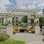 Covenant Living at Inverness in Tulsa, OK, outdoor sitting area