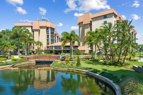 Walk among the beautiful landscaping that you don't have to care for!