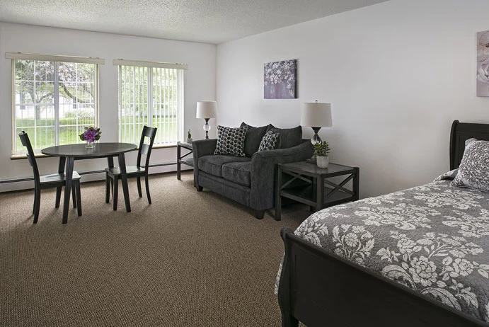 American House Dearborn Heights, senior living community offering independent living and respite care in Dearborn Heights, MI, studio apartment
