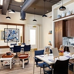 Westhill Macon senior living community offering assisted living and memory care in Macon, GA, activities room with art stations set up