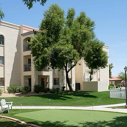 Putting green and dog park 