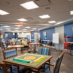 Allegro Parkland, senior living community offering independent living, assisted living, memory care, and respite care in Parkland, FL, activities room