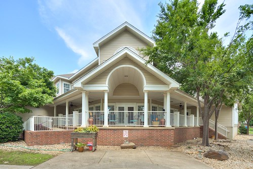 Wraparound porch that overlooks Griffith Park and the OCU sports field