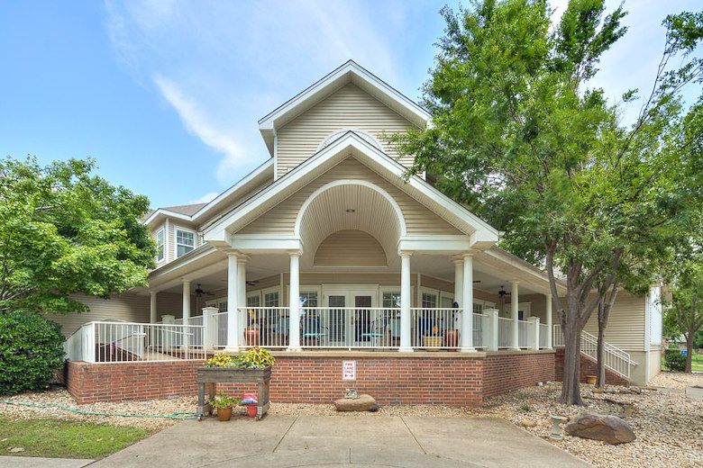 Wraparound porch that overlooks Griffith Park and the OCU sports field