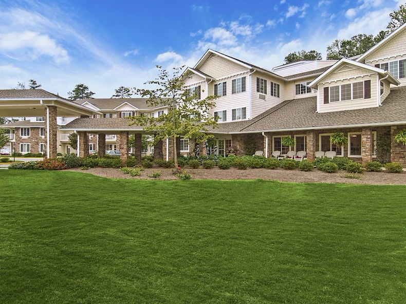 Independent living at Laurel Grove by Barclay House in Lawrenceville, GA, front exterioror of community