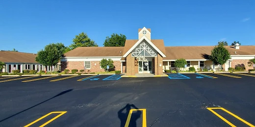 Villa Marie in Livonia, Michigan, front entrance