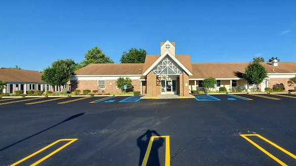 Villa Marie in Livonia, Michigan, front entrance