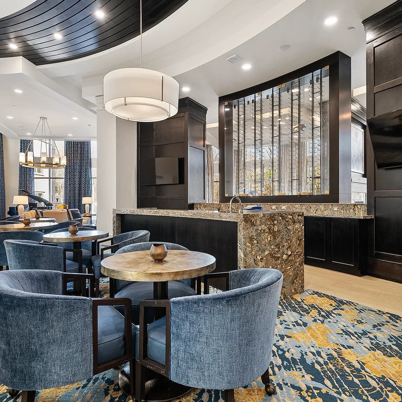 Westhill Newnan Crossing senior living community offering assisted living and memory care in Newnan, GA, grand dining room