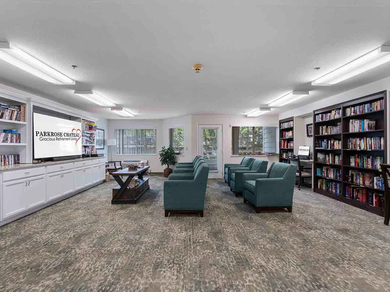 Parkrose Chateau Gracious Retirement Living Hawthorn Senior Independent Living in Portland, Oregon media room