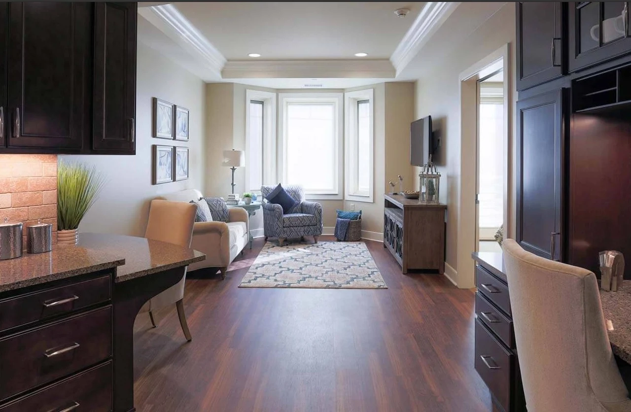 Westminster Village North Senior Living apartment living room