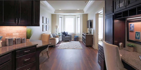 Westminster Village North Senior Living apartment living room