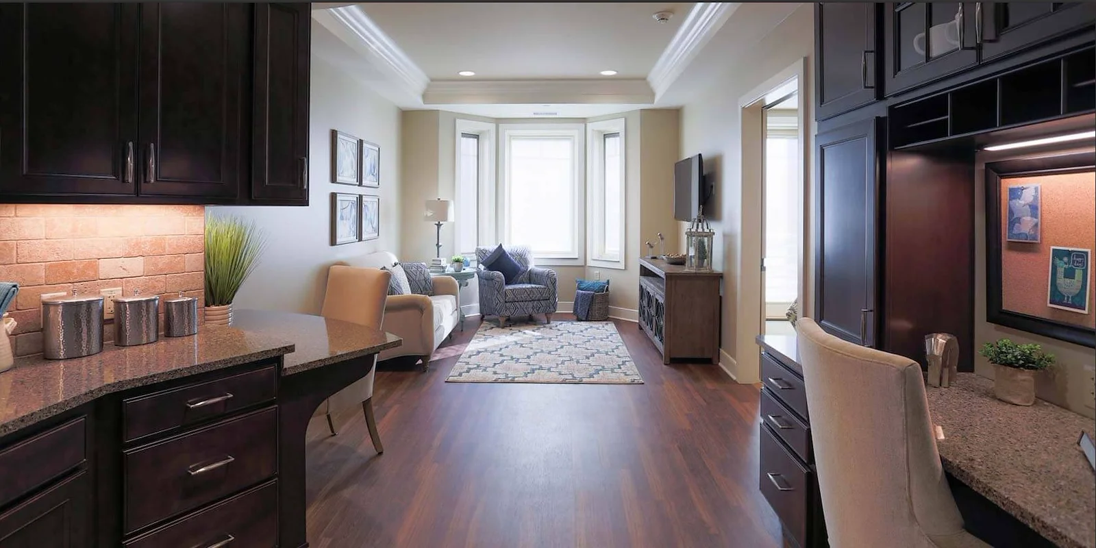 Westminster Village North Senior Living apartment living room