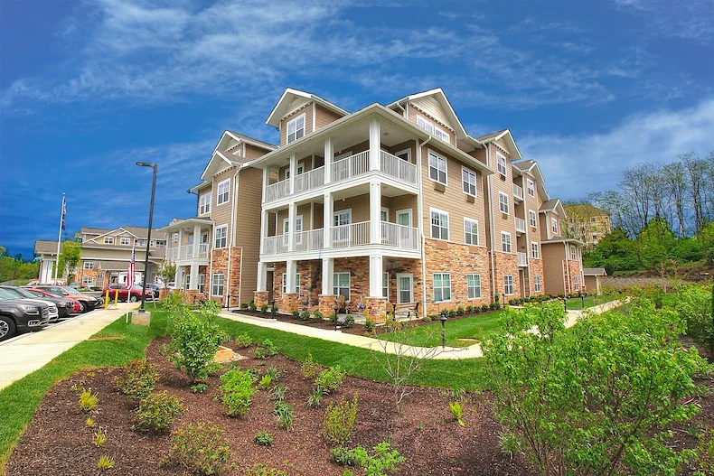 Ivy Creek Gracious Retirement Living Hawthorn Senior independent Living in Glen Mills, Pennsylvania front exterior