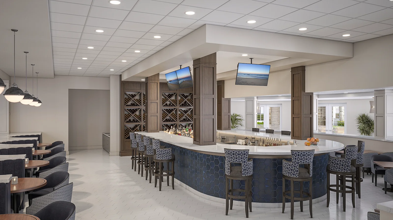 AVIVA Port St. Lucie West senior living community offering active adult living and independent living in Port St. Lucie, FL, bar