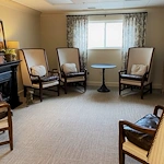 Magnolia Court Library Fireside 