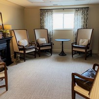 Magnolia Court Library Fireside 