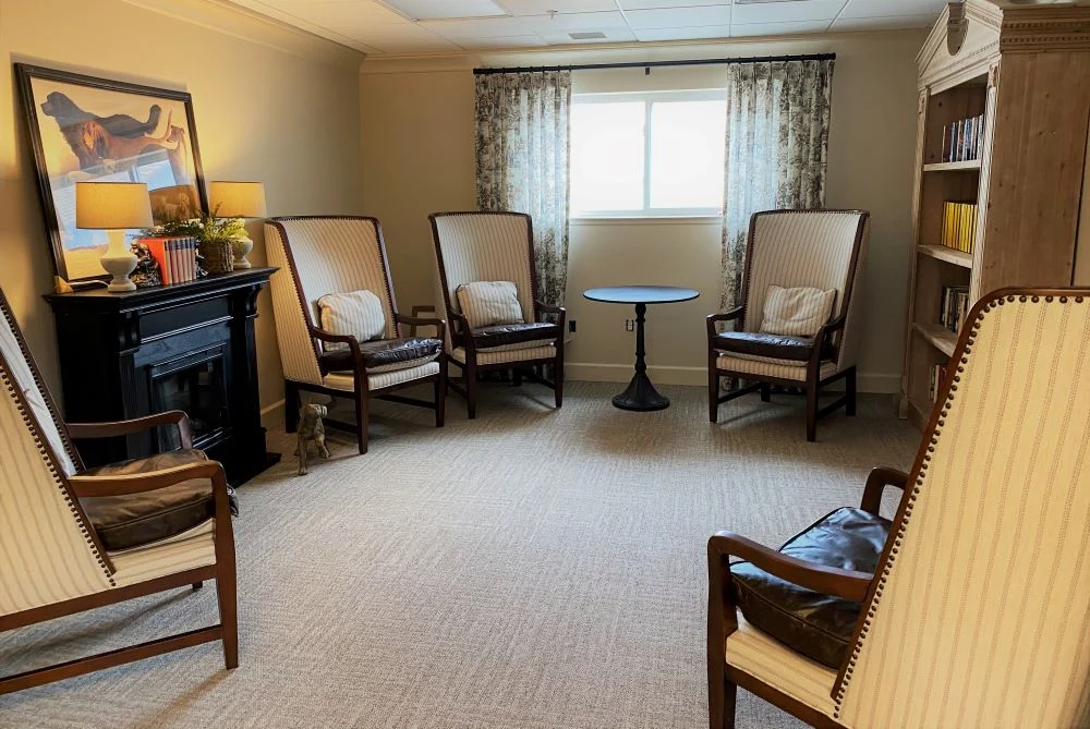 Magnolia Court Library Fireside 