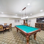 Azalea Estates Gracious Retirement Living Hawthorn Senior Independent Living in Chapel Hill, North Carolina billiards game room