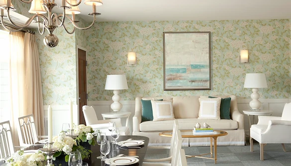 Lounge and dining area at the Waters of Edina 