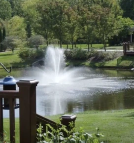 Glacier Hills Senior Living outdoor fountain