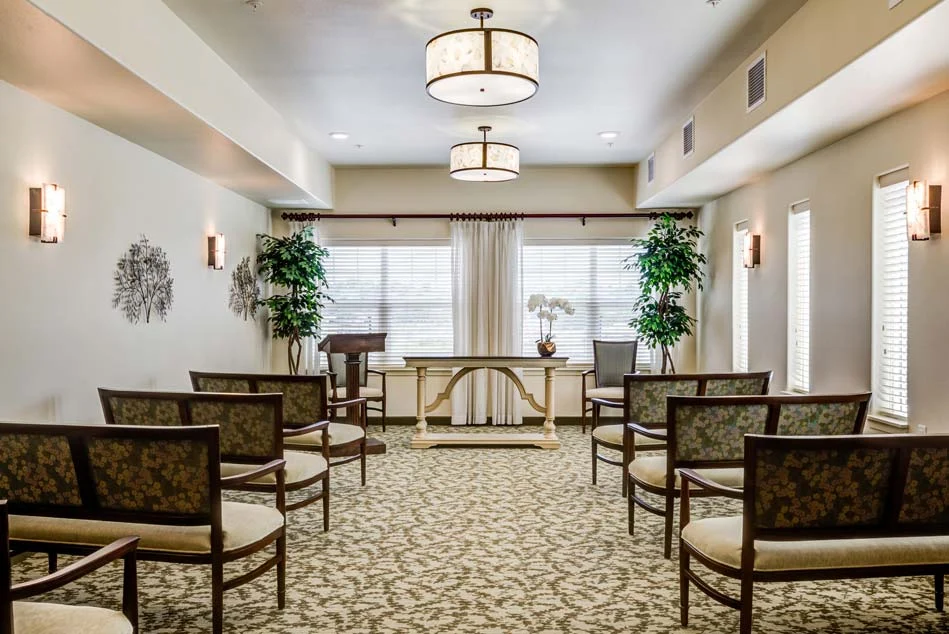Camellia Gardens Gracious Retirement Living Hawthorn Senior Independent Living in Maynard, Massachusetts religious gathering room