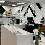 Astral at Franklin, senior living community offering independent living, assisted living, and memory care in Franklin, IN, service counter for resident support or purchases