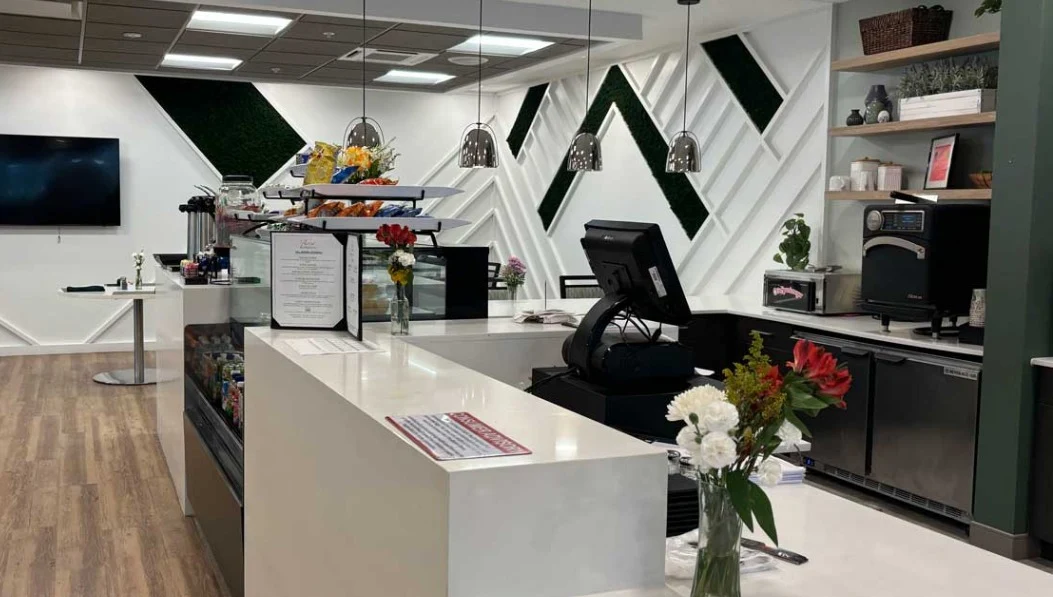 Astral at Franklin, senior living community offering independent living, assisted living, and memory care in Franklin, IN, service counter for resident support or purchases