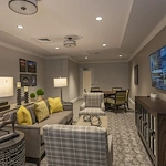 Alto Evergreen Walk, senior living community offering assisted living, memory care, and respite care in South Windsor, CT, common living room