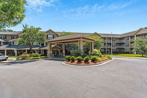 The Lodge at Wake Forest Gracious Retirement Living Hawthorn Senior Independent Living in Wake Forest, North Carolina front exterior