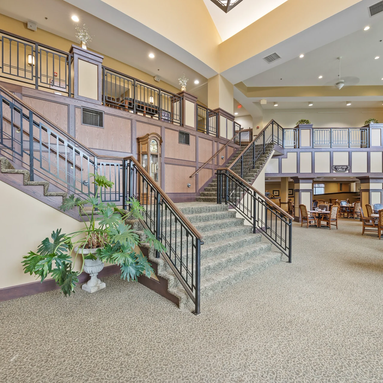 Ecumen Lakeshore Senior Living Grand Staircase