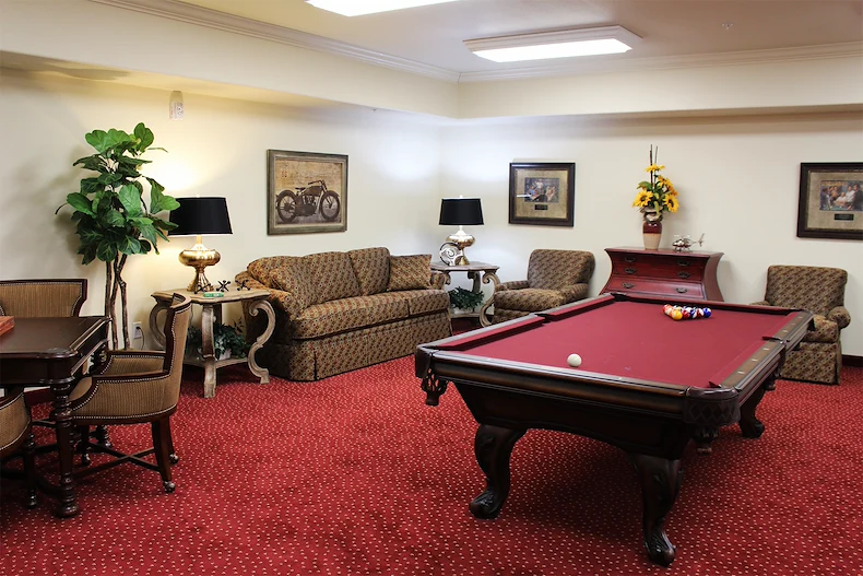 Williams Place Gracious Retirement Living Hawthorn Senior Independent Living in Davidson, North Carolina game room
