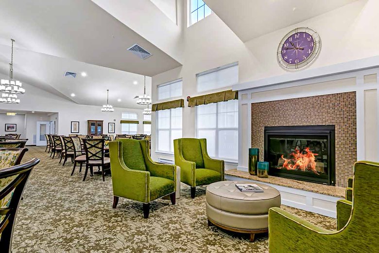 Belmont Gardens Gracious Retirement Living Hawthorn Senior Independent Living in Woodbridge, Virginia AI-generated living room