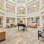 Stone Lodge Gracious Retirement Living Hawthorn Senior independent Living in Bend, Oregon front entrance