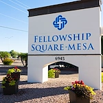 Entrance sign off Main Street