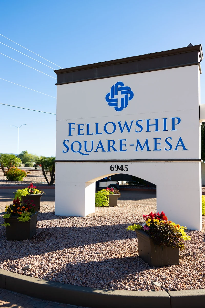 Entrance sign off Main Street