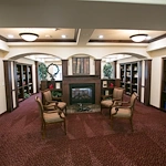 Providence Meadows Gracious Retirement Living Hawthorn Senior Independent Living in Charlotte, North Carolina fireplace