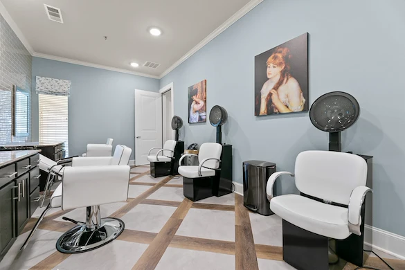 Wilshire Senior Living, independent living, assisted living, and memory care in Burleson, TX, beauty salon