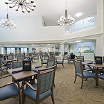 Allegro Fleming Island, senior living community offering independent living, assisted living, memory care, and respite care in Fleming Island, FL, dining room