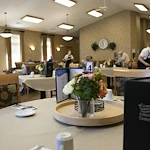 Brownsburg Meadows Assisted Senior Living in IN formal dining room