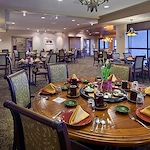 Alto Clermont, senior living community offering assisted living, memory care, and respite care in Clermont, FL, dining room