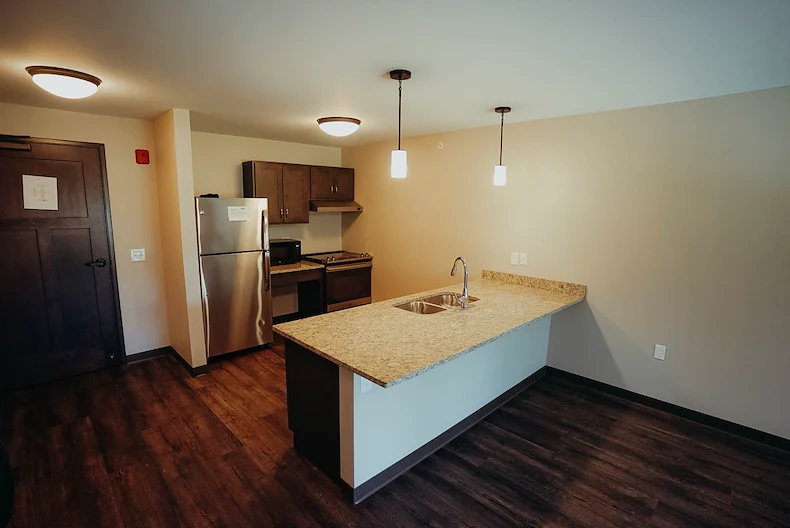 Park Vista Retirement Living - Camanche, IA, kitchen in room