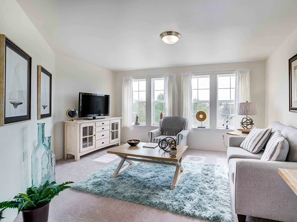 Olympus Ranch Gracious Retirement Living Hawthorn Senior Independent Living in Murray, Utah apartment living room