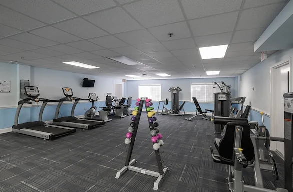 Bartlett Reserve independent living in Durham, NC, fitness center