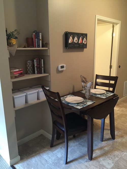 Assisted Living Studio Apartment, Kitchenette area 