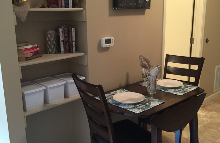 Assisted Living Studio Apartment, Kitchenette area 