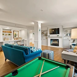 The Barclay at Pasadena game and activities room