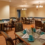 Charter Senior Living of Dedham in Dedham, MA, dining room