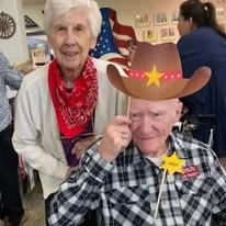Summit Glen Gracious Retirement Living Hawthorn Senior independent Living in Colorado Springs, Colorado residents at a Wild West cowboy party